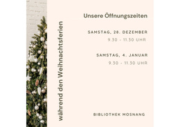 Öffnungszeiten Weihnachten